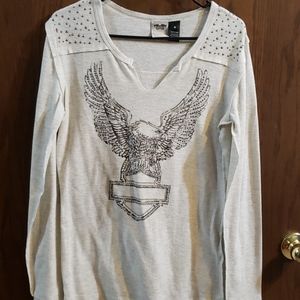 Ladies Long Sleeve Harley Davidson Shirt